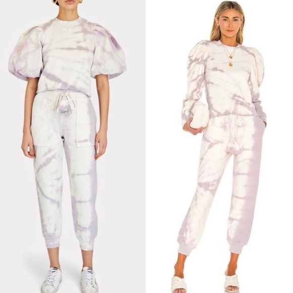 ULLA JOHNSON ELLIOT PUFF SLEEVED LAVENDER
TIE-DYE TOP PETITE - Picture 8 of 16